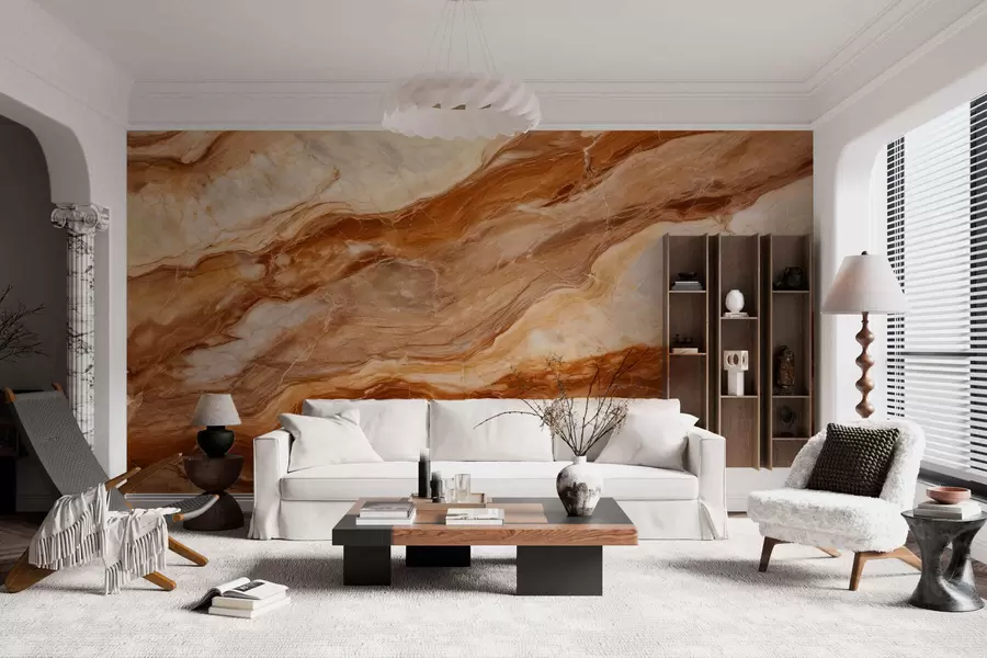 Wall Mural Photo Wallpaper Marble effect w05455