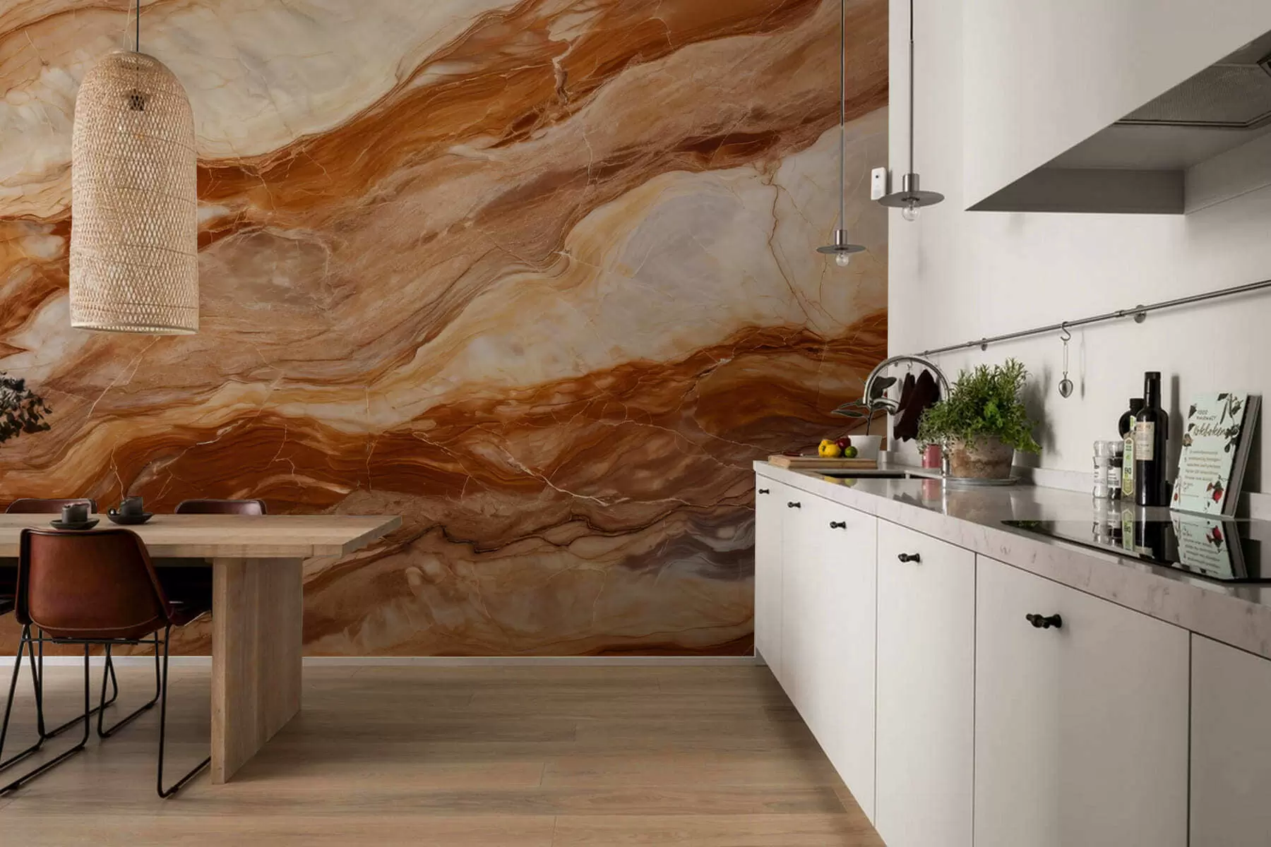 Wall Mural Photo Wallpaper Marble effect w05455