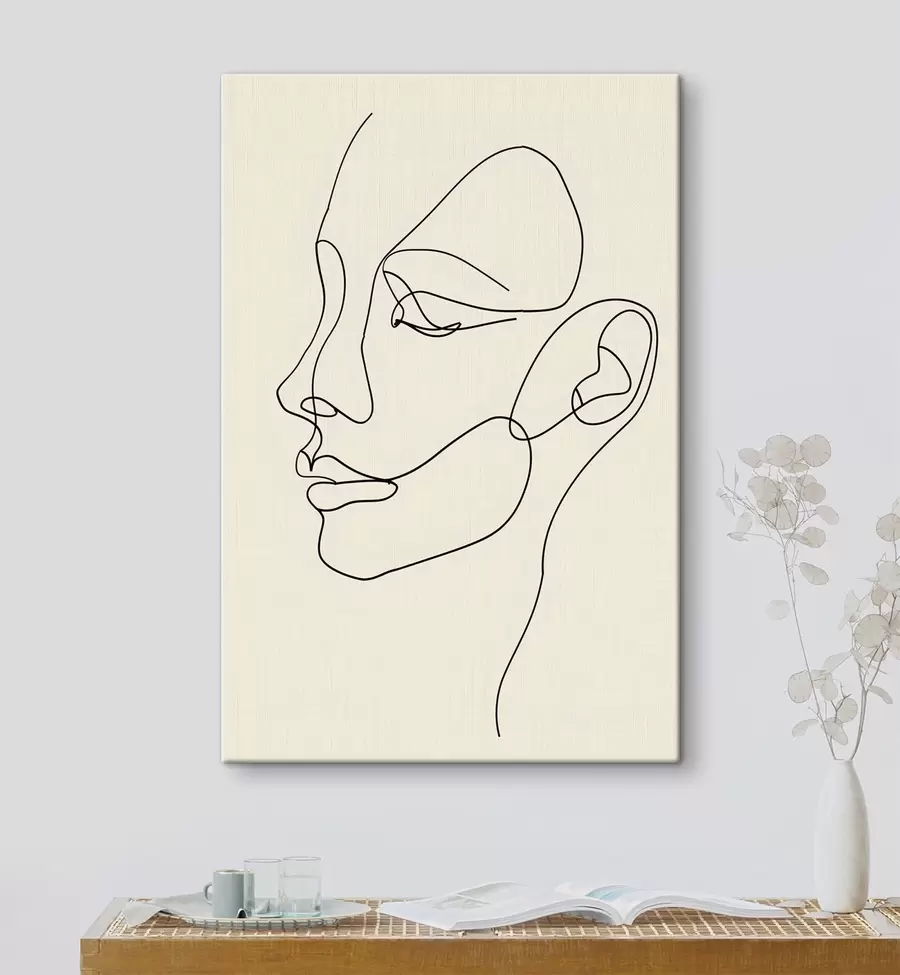 murales Estilo minimalista, con toques en tonos beige y terracota s48570