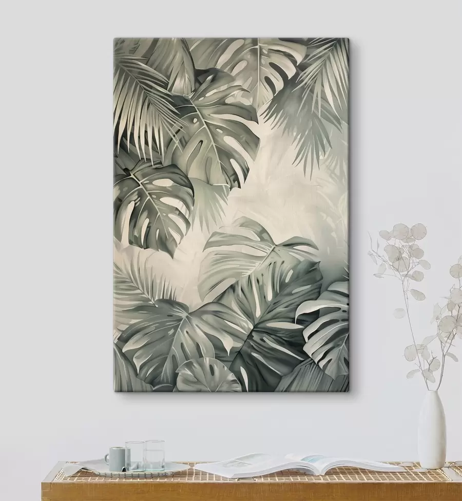 wall murals Tropical leaves, botany s48575