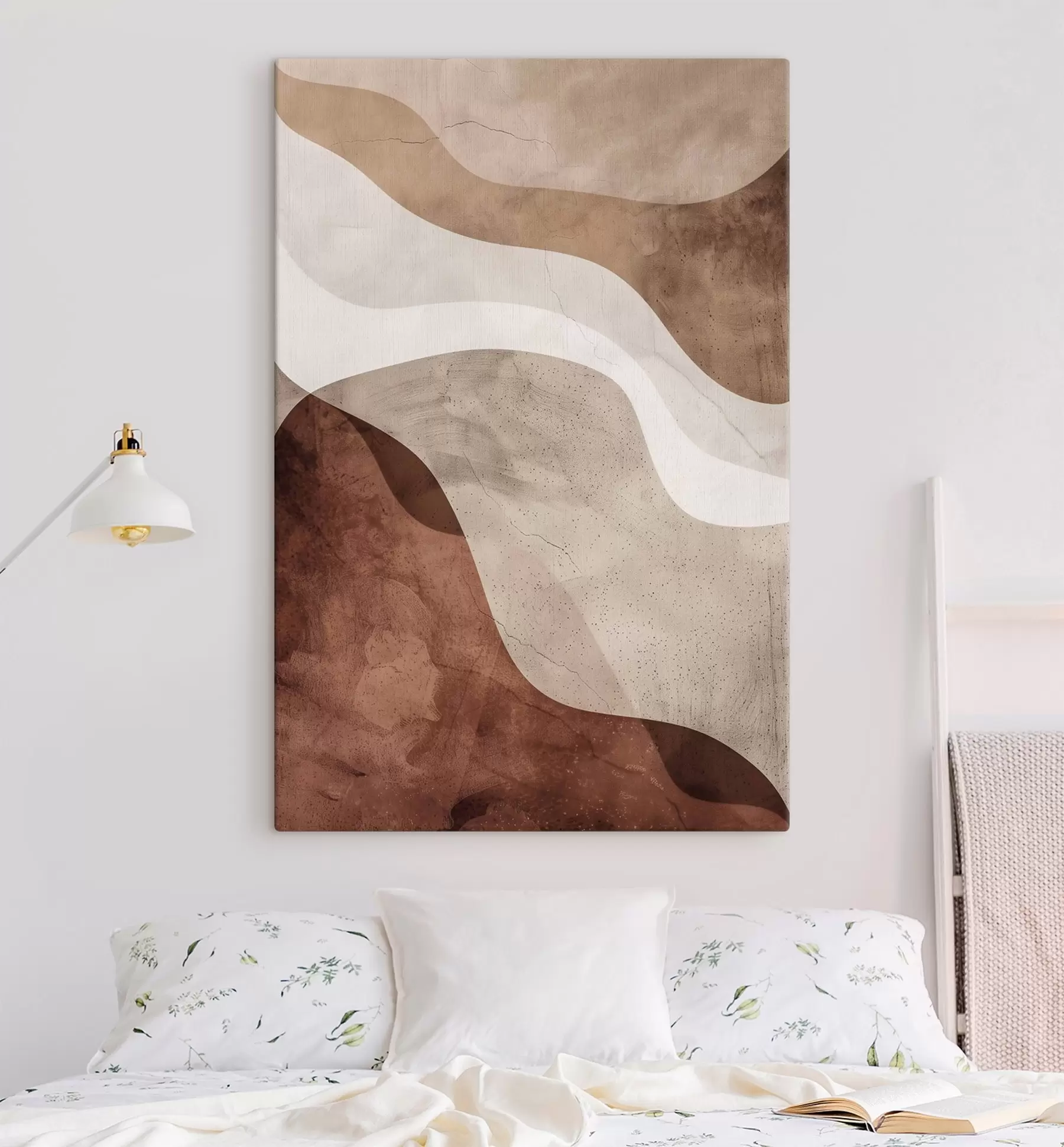 murales Abstracción moderna, tonos cálidos s48580