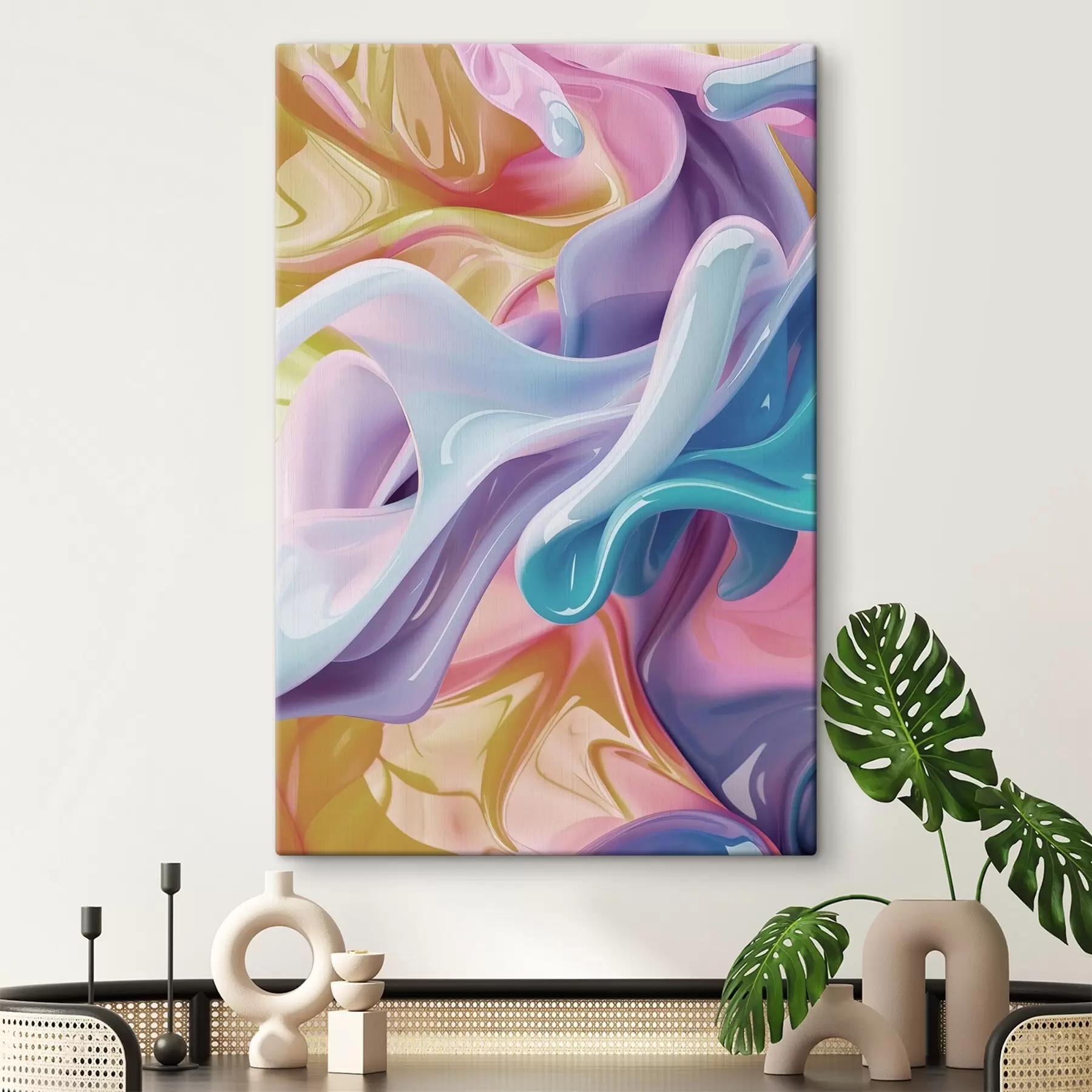 wall murals Abstract art, dynamic color s48582