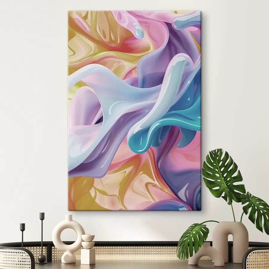 wall murals Abstract art, dynamic color s48582