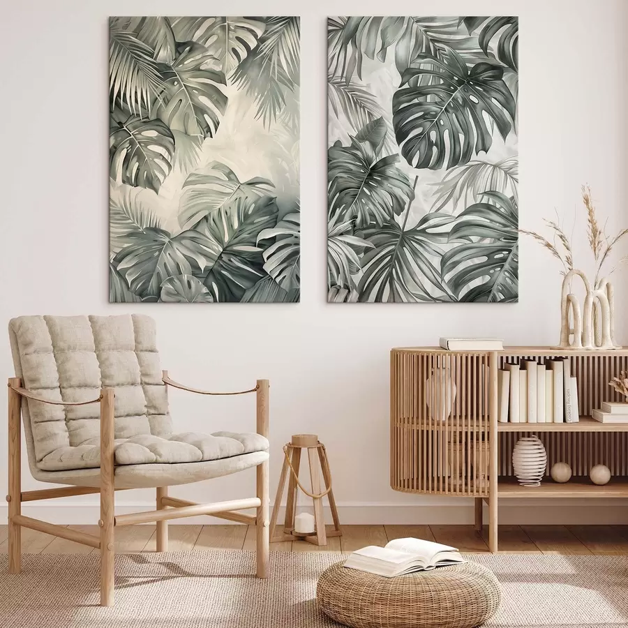 wall murals Tropical leaves, botany m30273