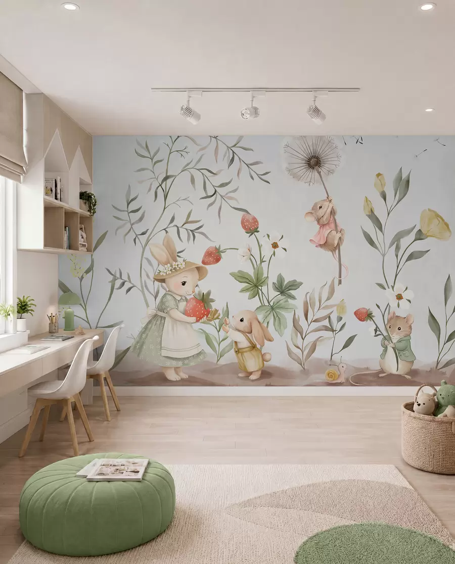 wall murals Small Lives in the Meadow w05422