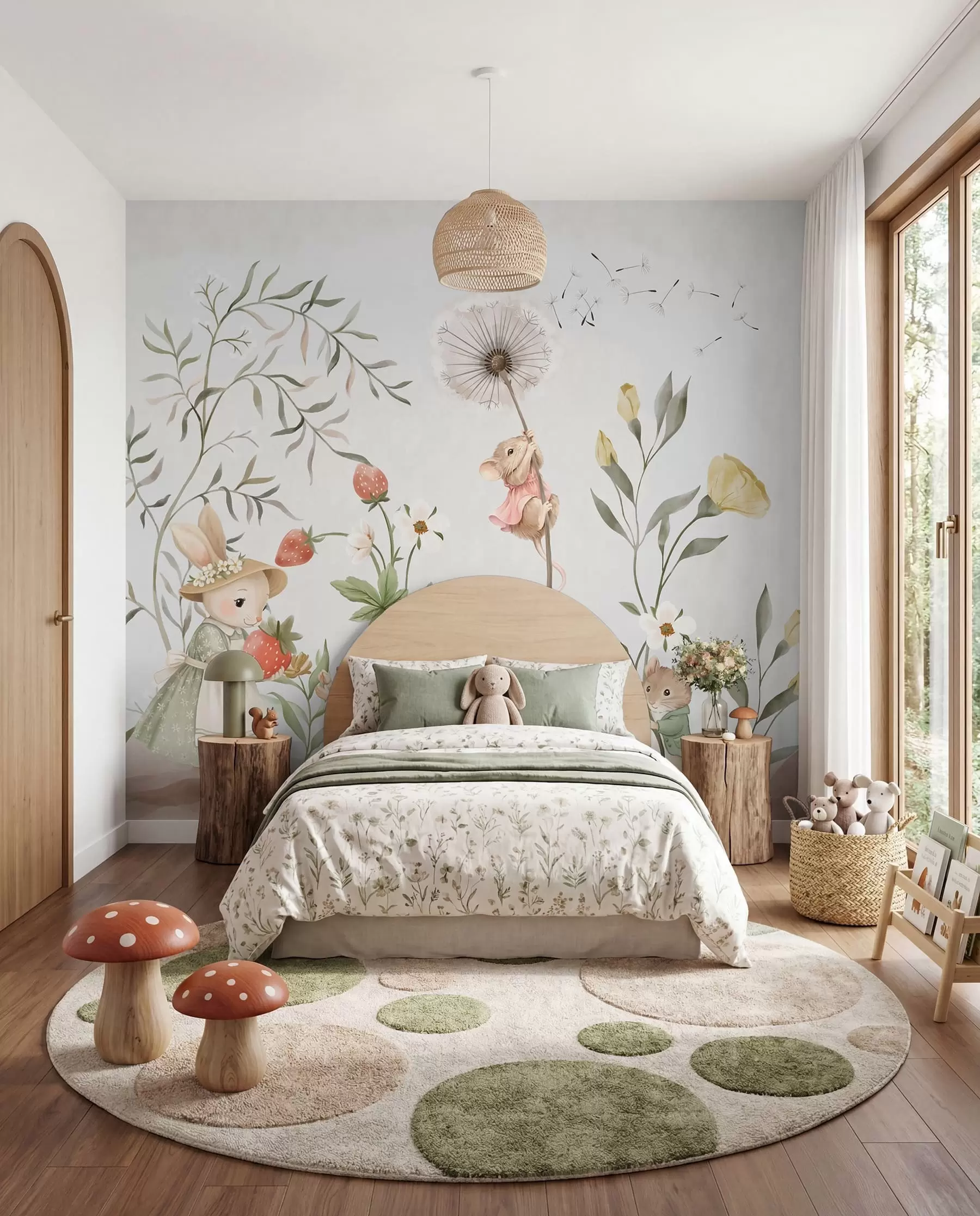 wall murals Small Lives in the Meadow w05422