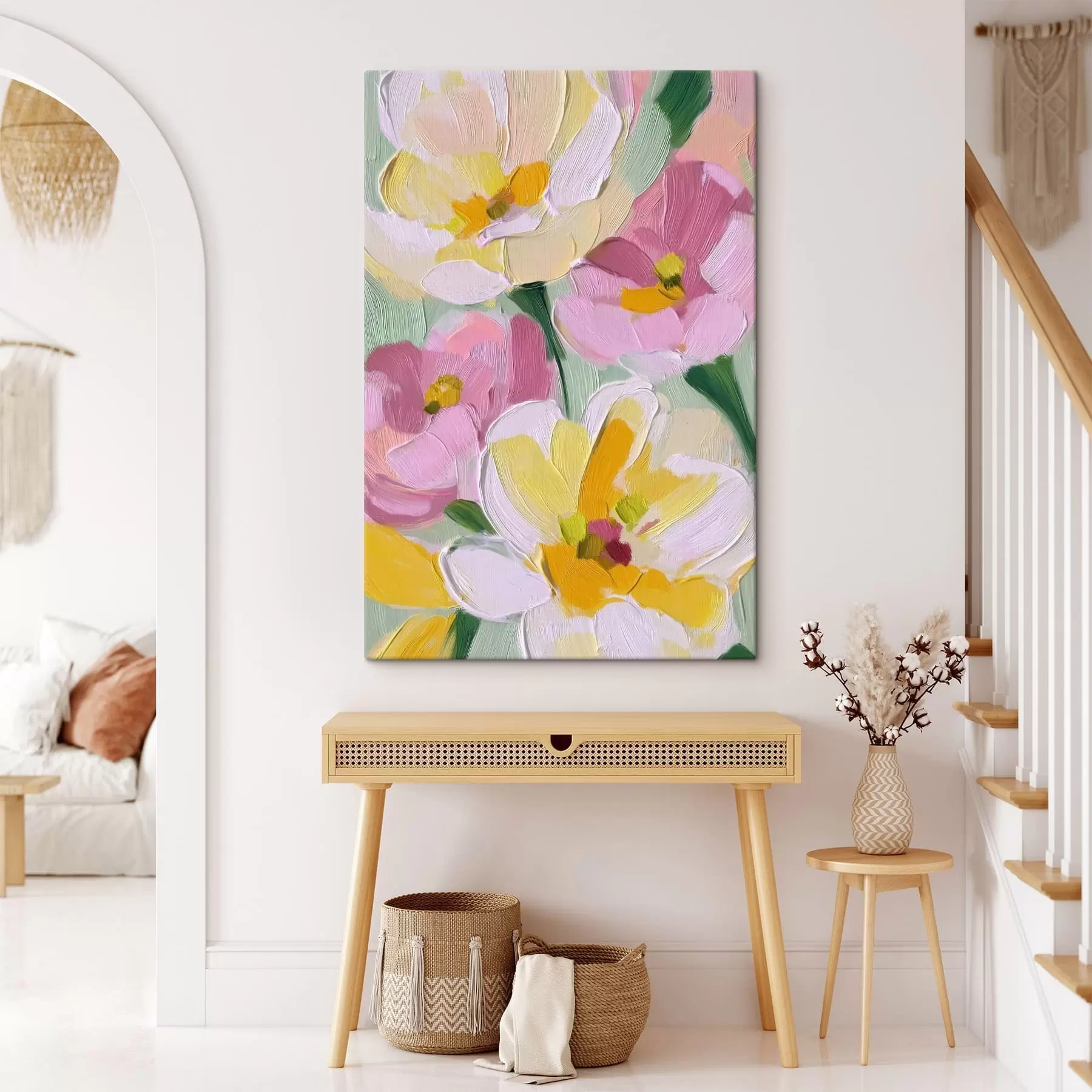 wall murals Bright flowers s48648