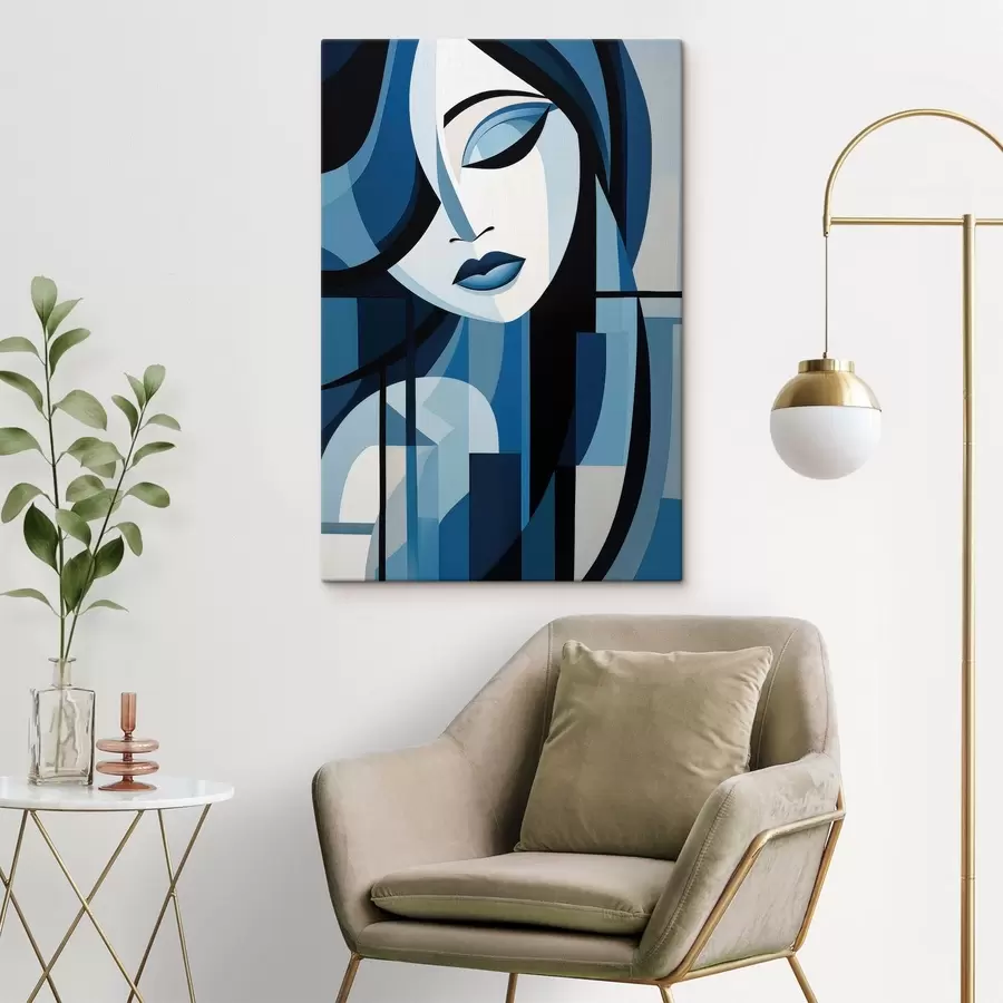 wall murals Abstract face s48661