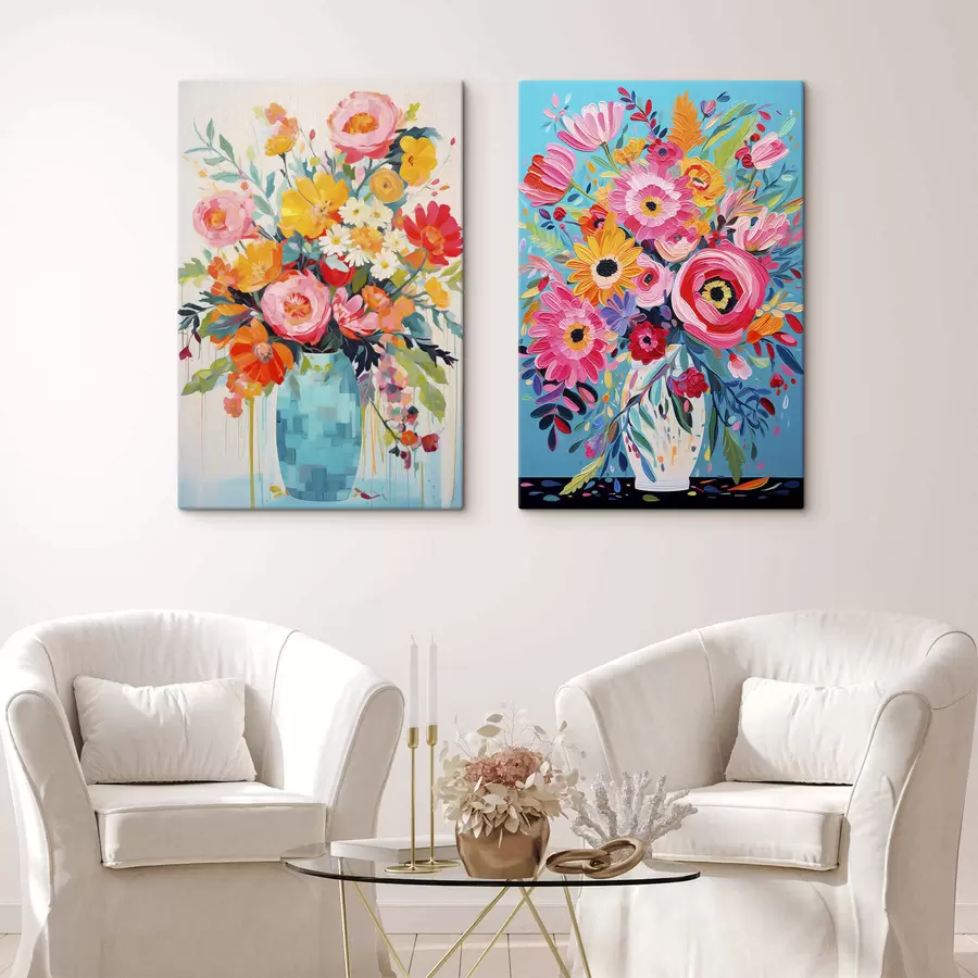 wall murals Bright flowers m30284