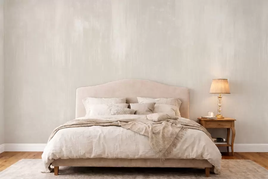 Wall Mural Photo Wallpaper Light beige background with subtle vertical texture w05121