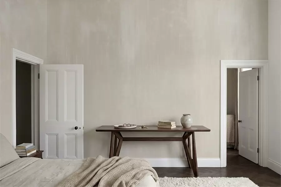 Wall Mural Photo Wallpaper Light beige background with subtle vertical texture w05121