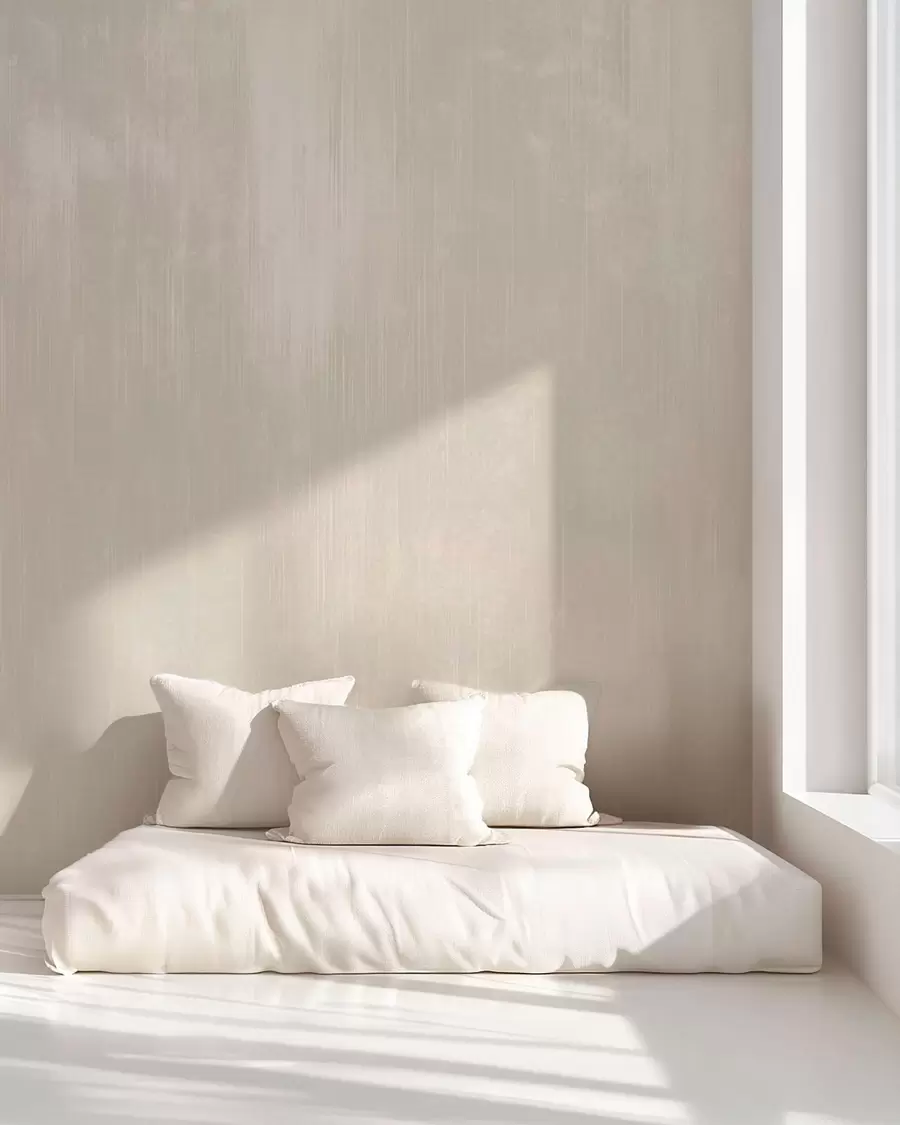 peintures murales Fond beige clair avec une texture verticale discrète w05121