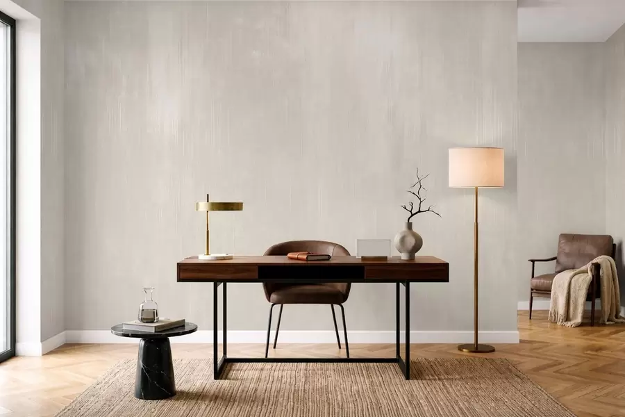 Wall Mural Photo Wallpaper Light beige background with subtle vertical texture w05121