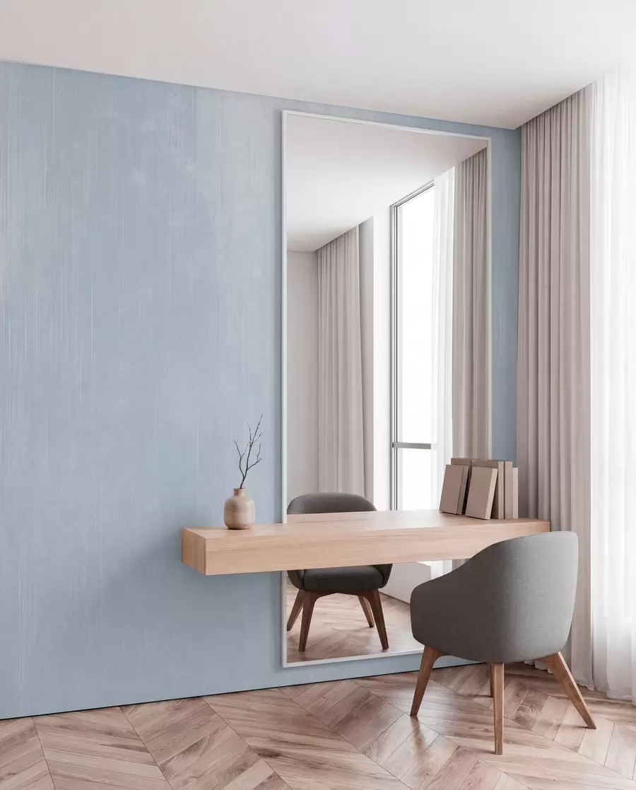 peintures murales Fond bleu clair avec une texture verticale délicate w05121v1