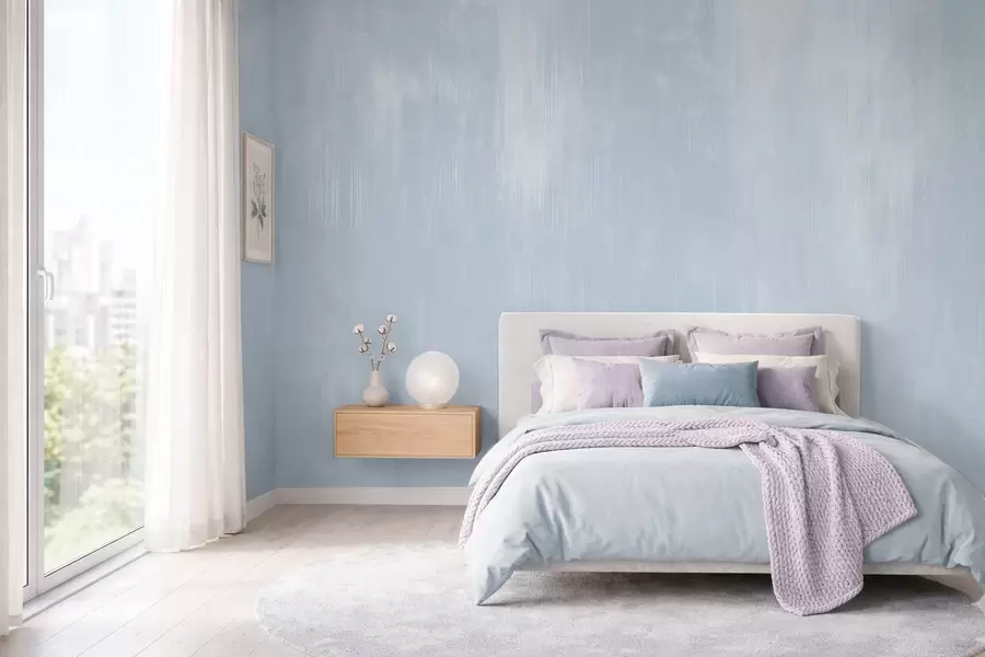 wall murals Light blue background with soft vertical texture w05121v1