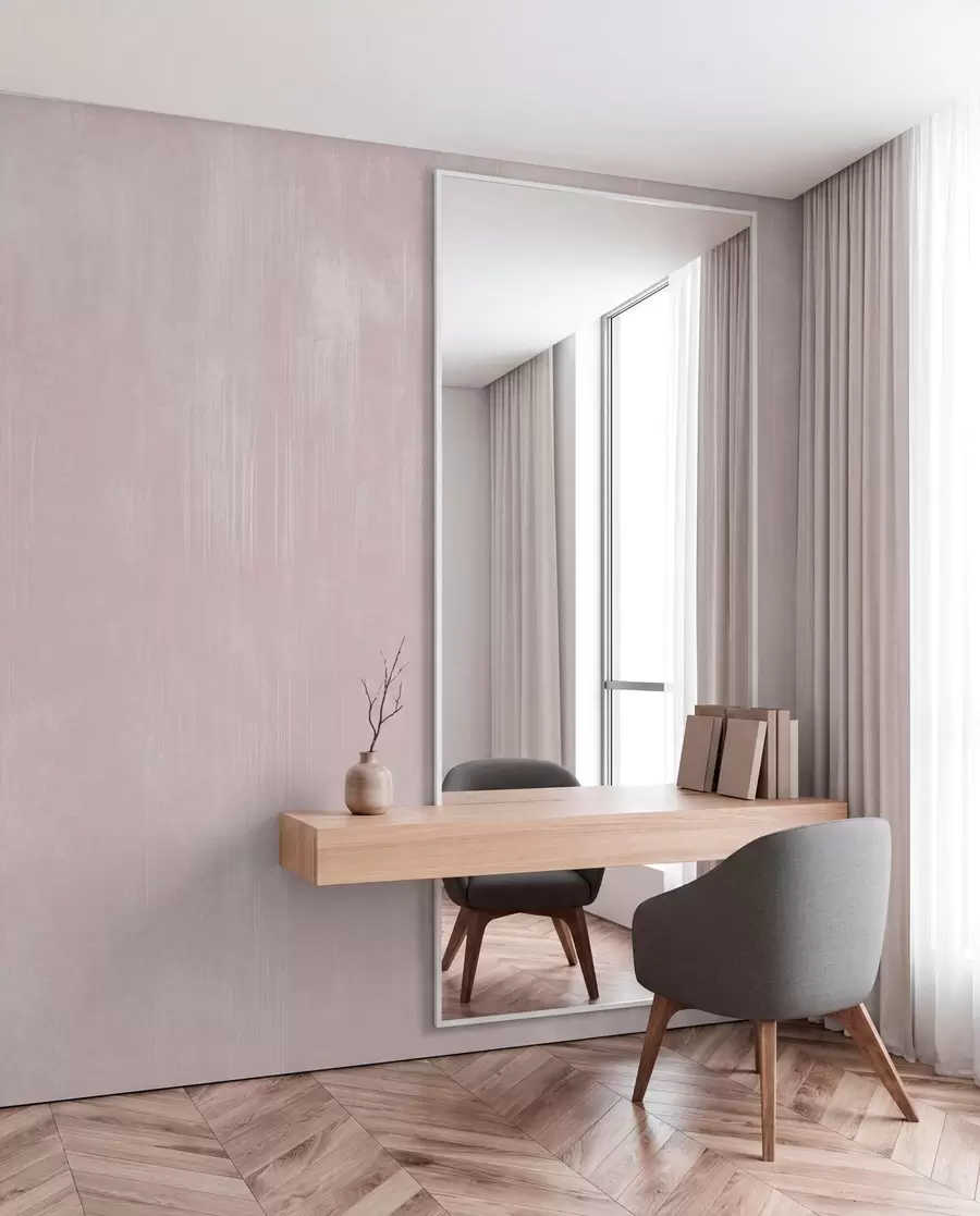 peintures murales Fond rose pâle avec une texture verticale délicate w05121v2