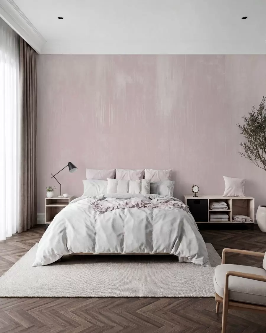 Wall Mural Photo Wallpaper Soft pink background with delicate vertical texture w05121v2