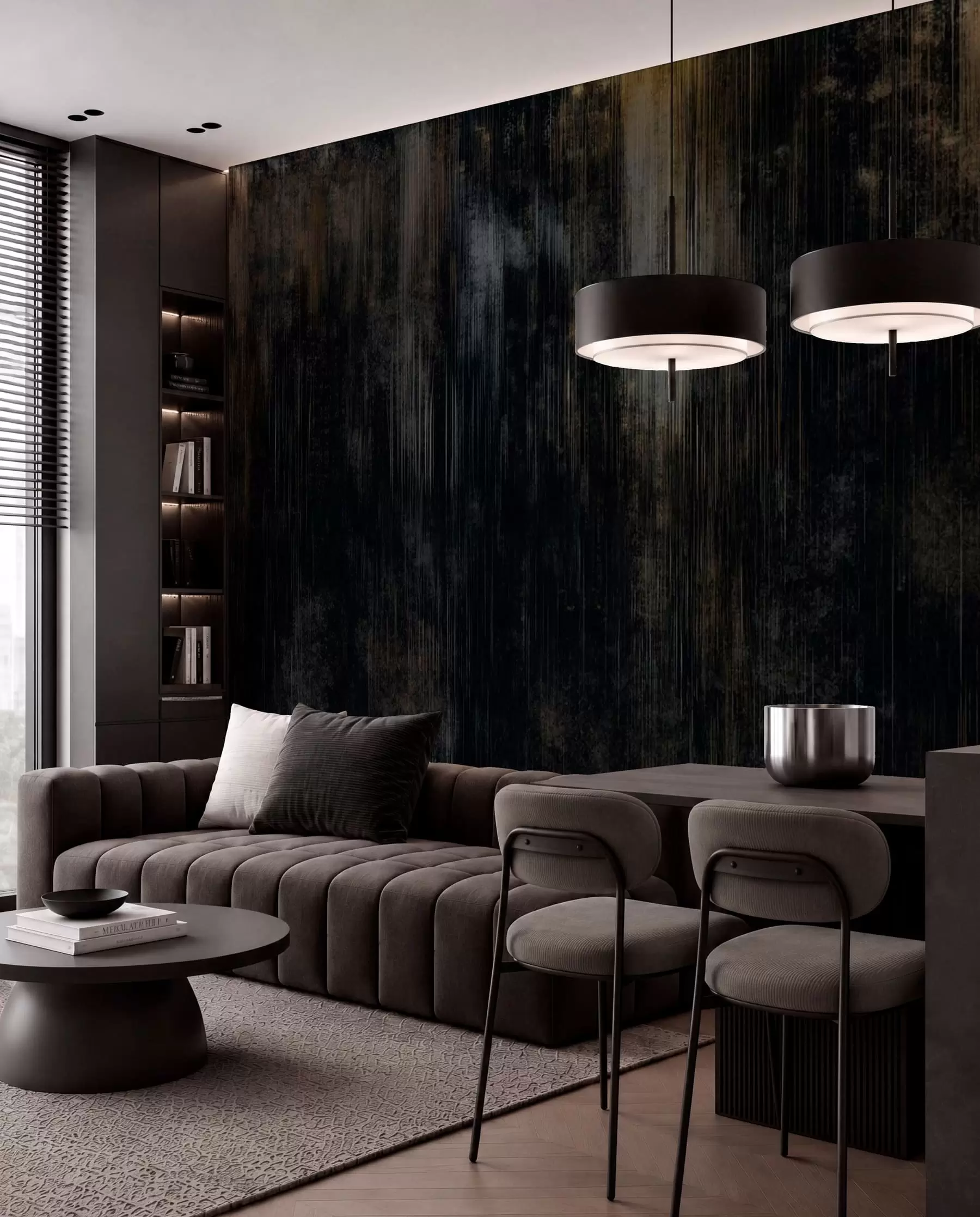 wall murals Dark abstract background with vertical streaks w05121v5