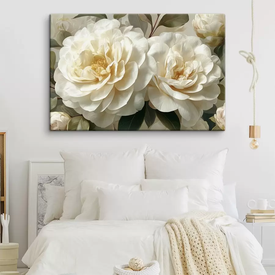 wall murals Ivory roses s48629