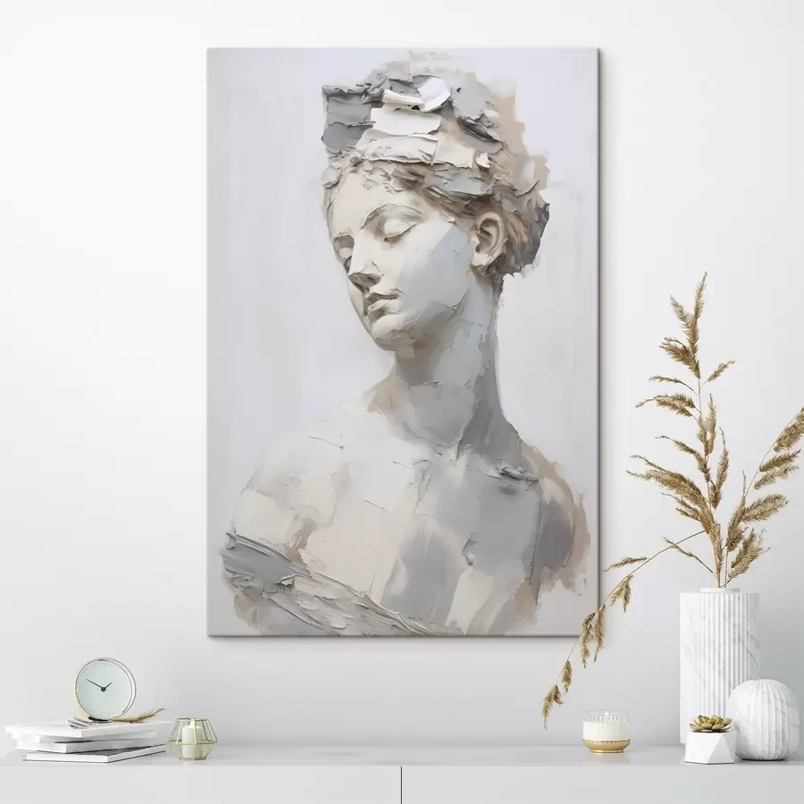 murales Busto antiguo de una mujer, imitación de un cuadro s48670