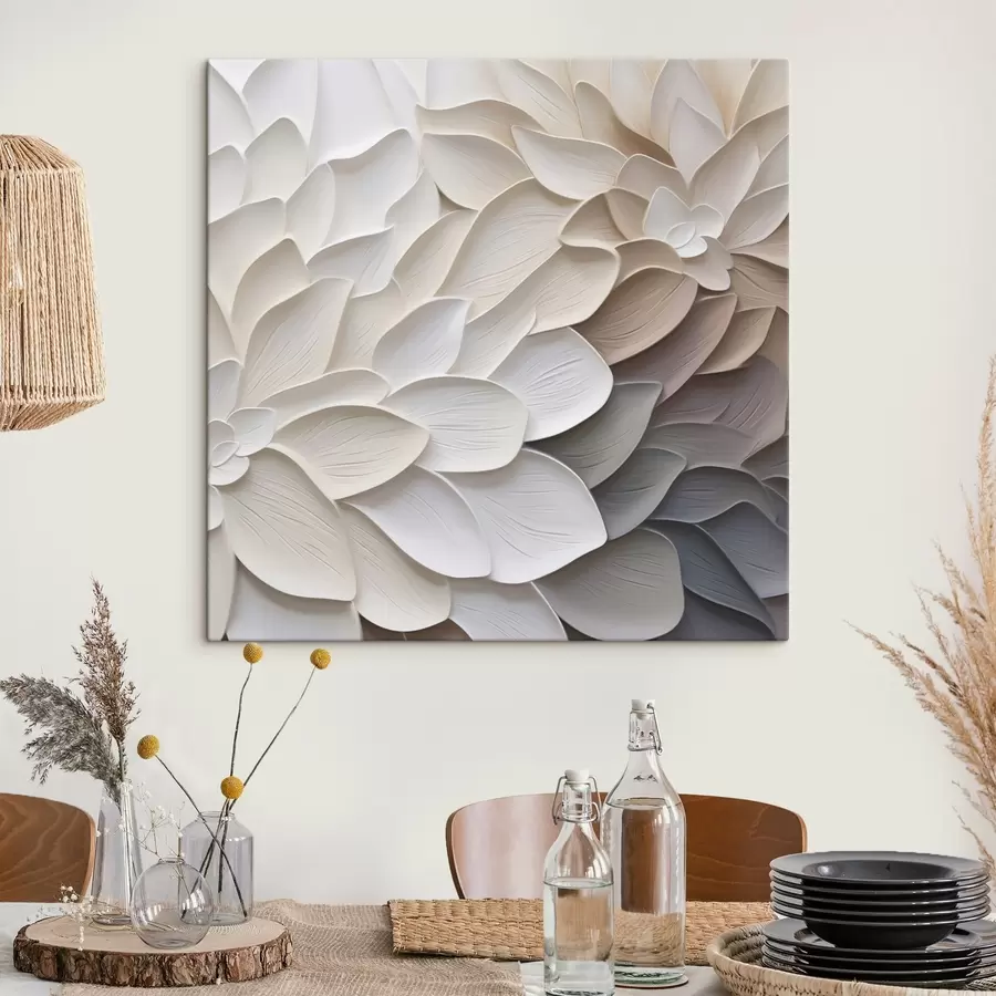 murales Pétalos abstractos: imitación de una pintura s48677