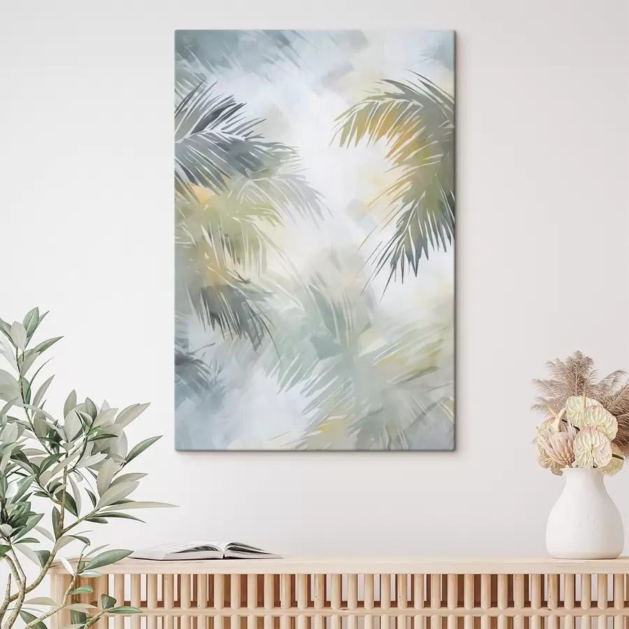 murales Imitación abstracta de la vegetación en la pintura s48687