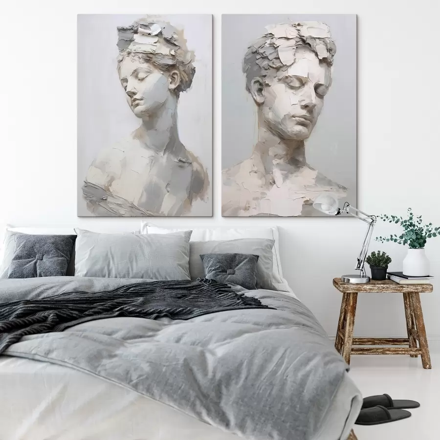 murales Busto antiguo que imita una pintura m30293