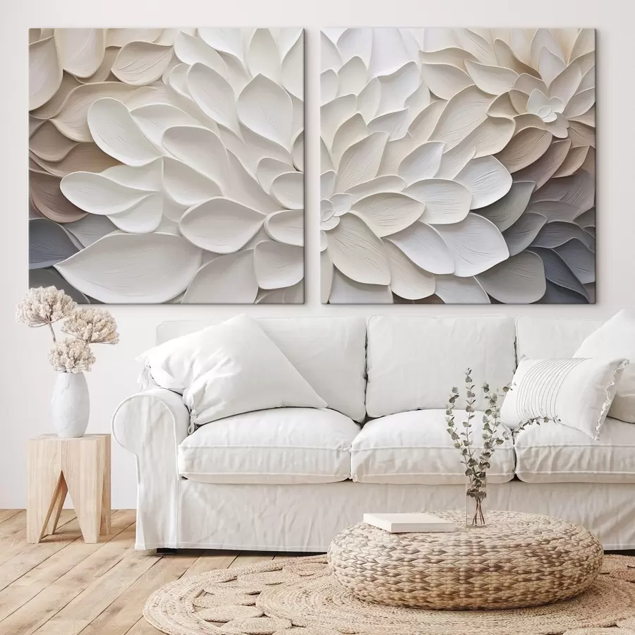 murales Pétalos abstractos: imitación de una pintura m30296