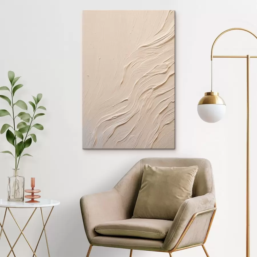 murales Textura pictórica abstracta con líneas onduladas y fluidas s48624