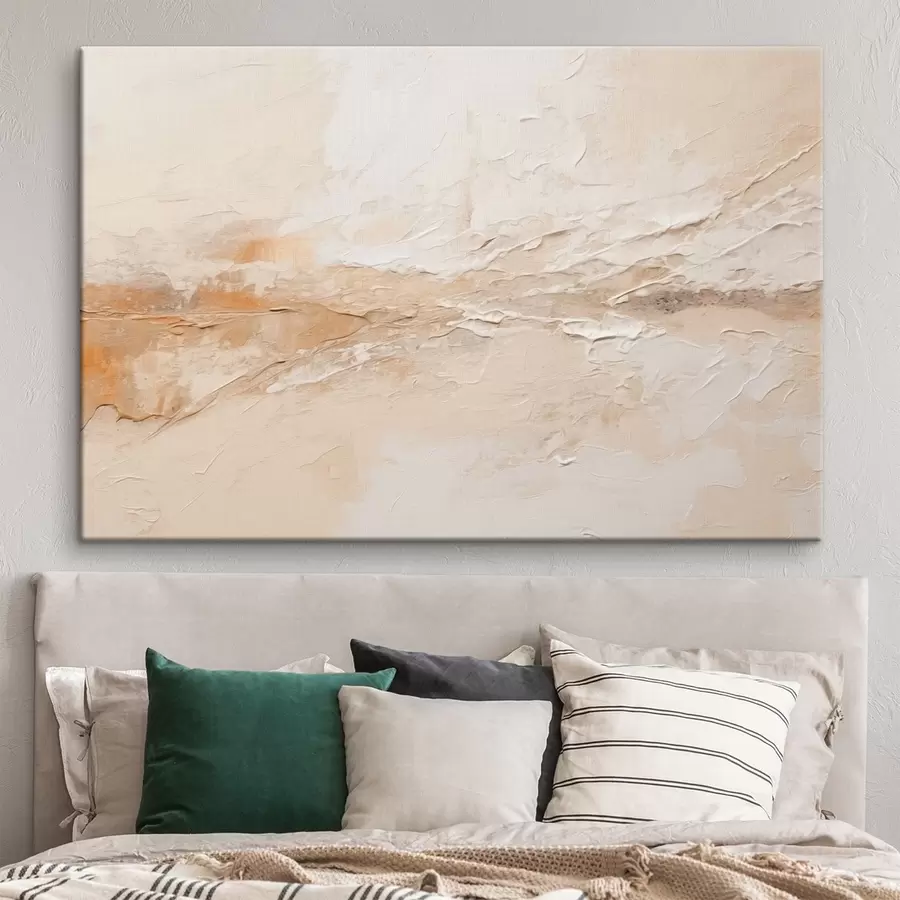 wall murals Abstract texture with warm beige strokes s48625