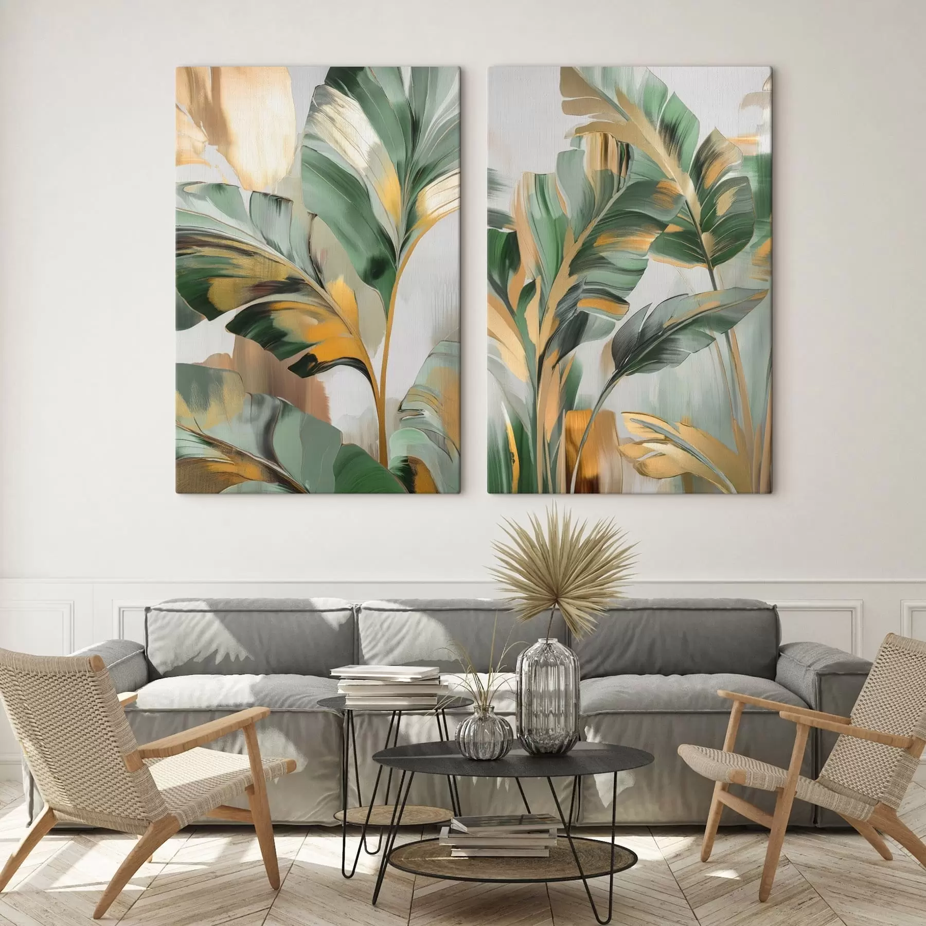 wall murals Abstract tropical leaves m30289