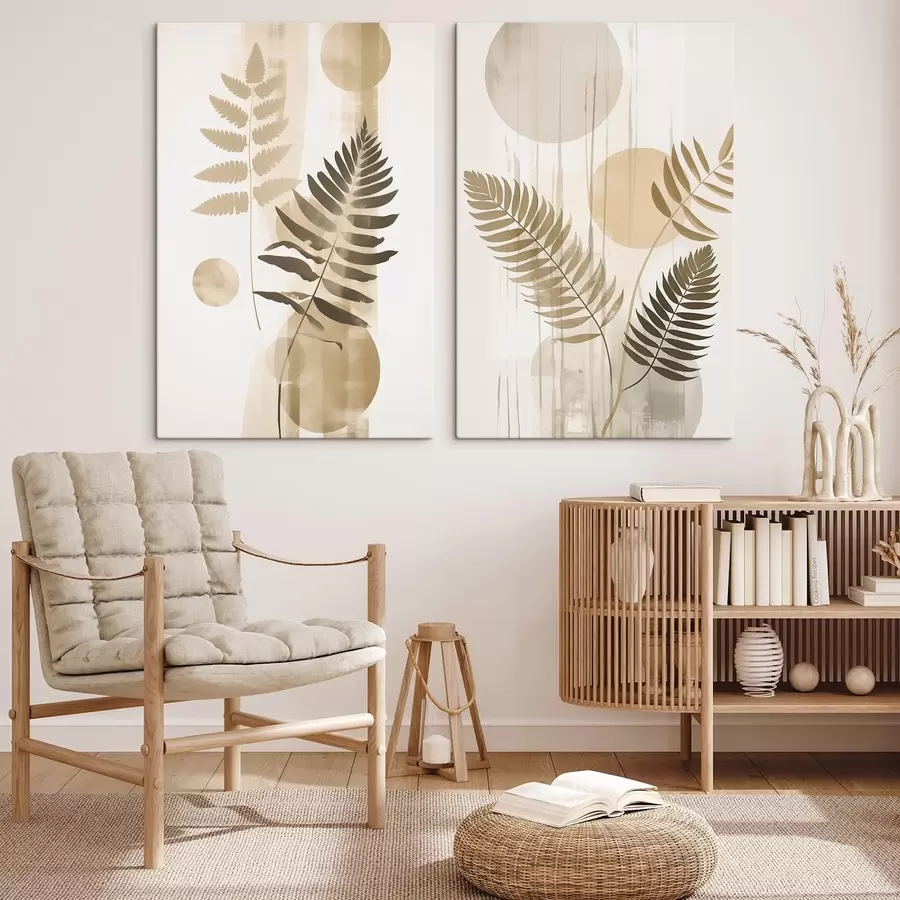 wall murals An abstraction with leaves  m30290
