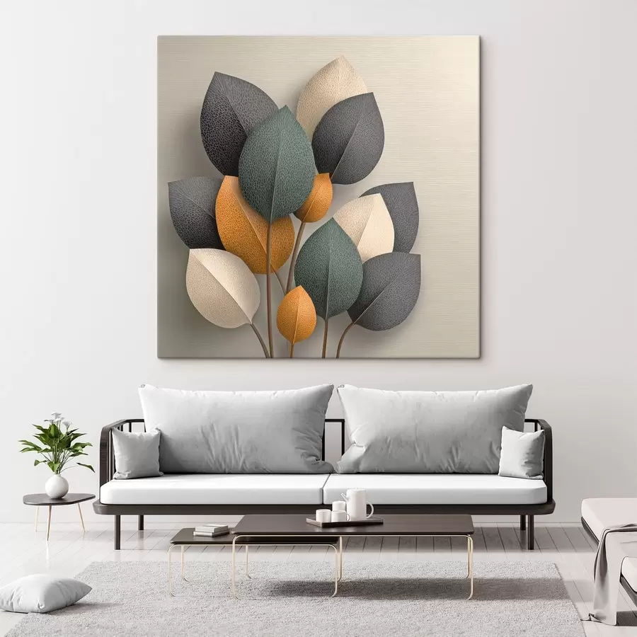 wall murals Leaves s48693