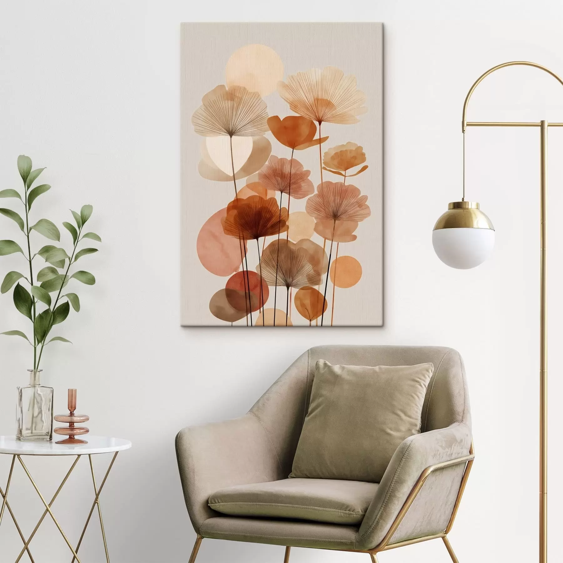 wall murals Boho flowers s48706