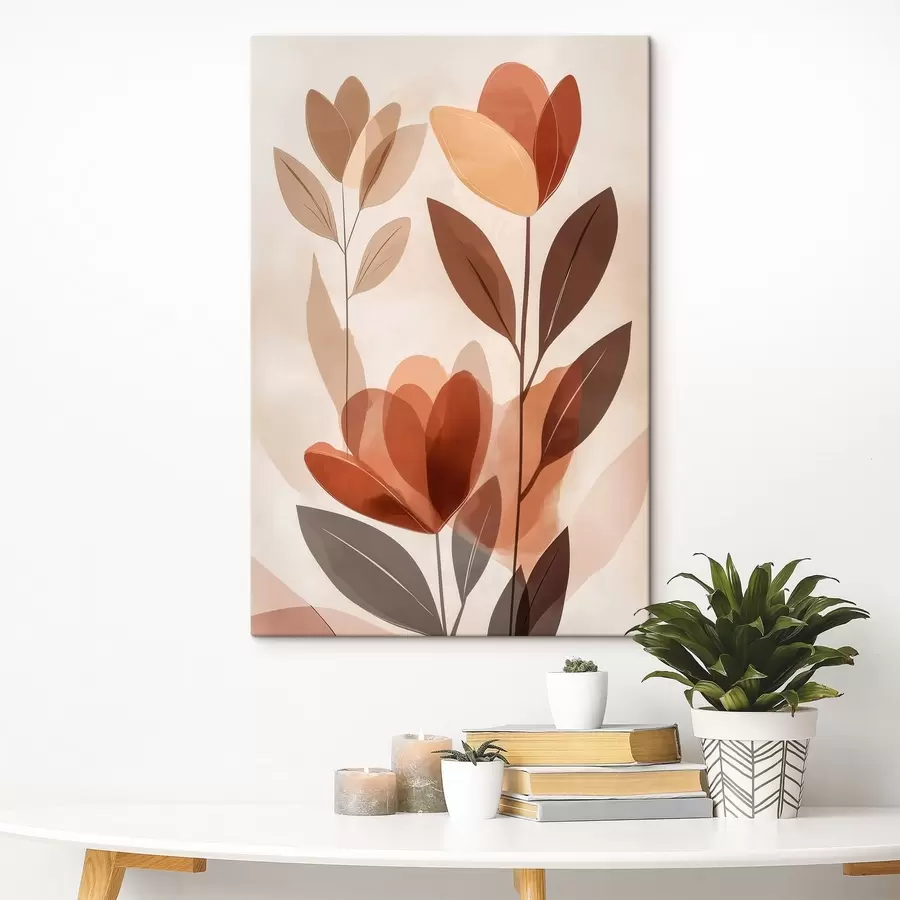 wall murals Boho flowers s48713