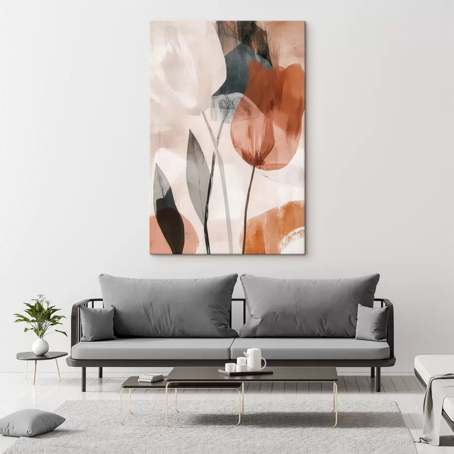 wall murals Abstract flowers s48715