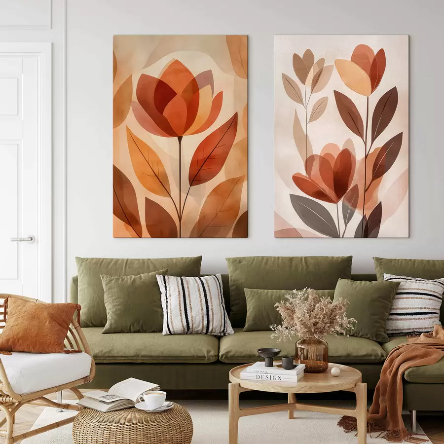 wall murals Boho flowers m30308