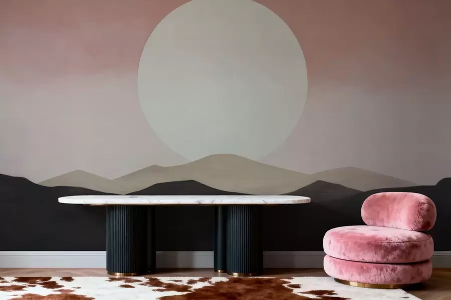 peintures murales Un coucher de soleil paisible w05285