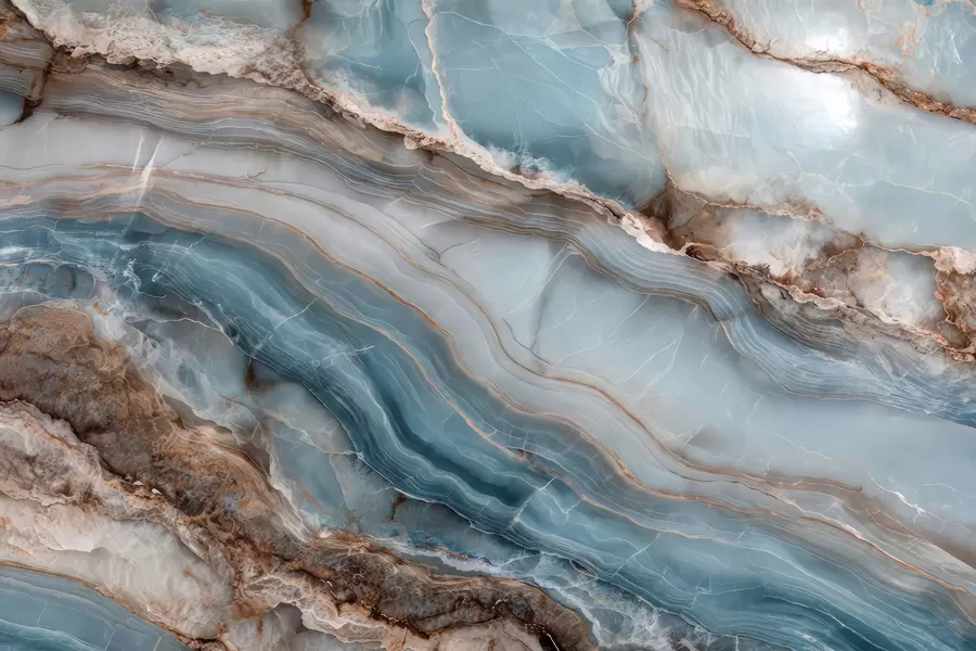 Wall Mural Photo Wallpaper Marble waves w05488
