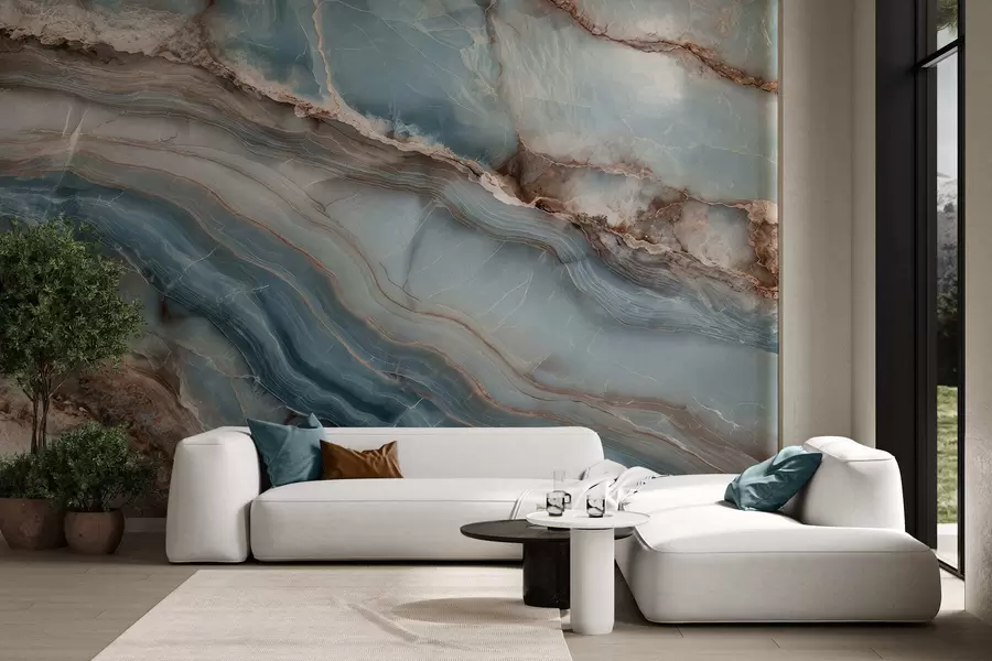 wall murals Marble waves w05488