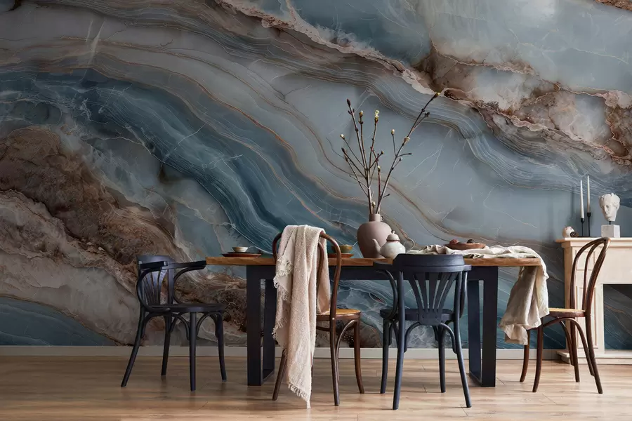 wall murals Marble waves w05488