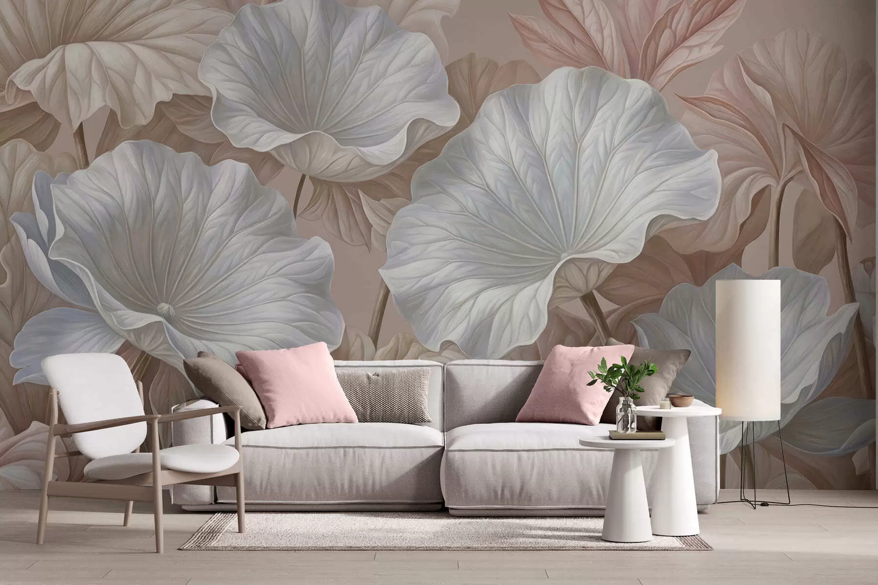 Wall Mural Photo Wallpaper Luxurious large leaves w05493