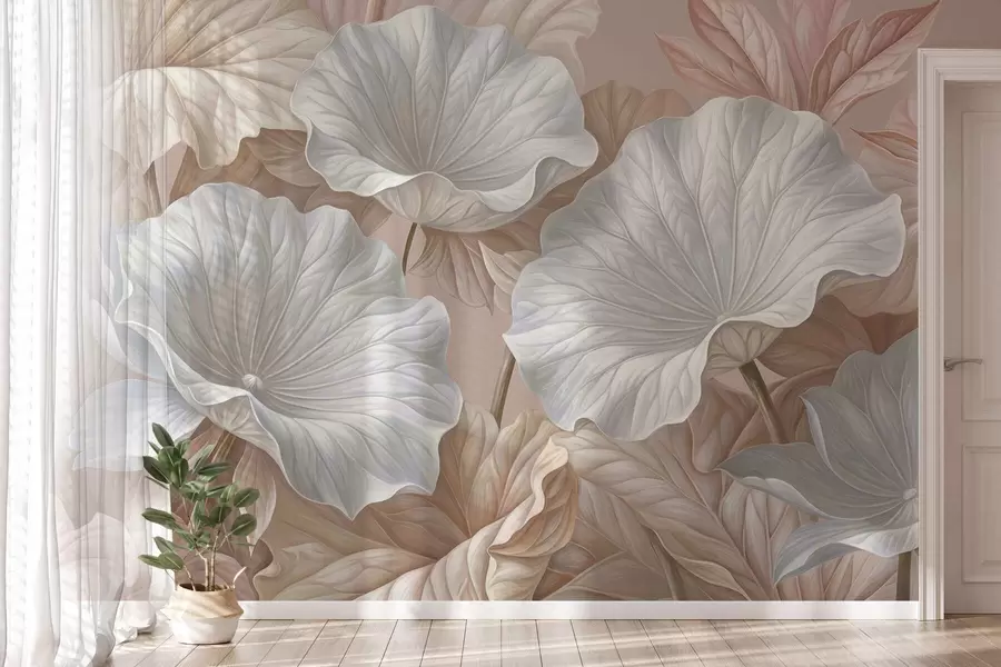 Wall Mural Photo Wallpaper Luxurious large leaves w05493