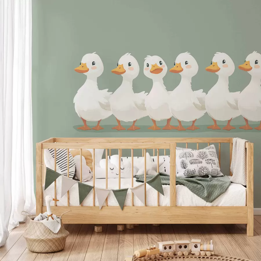 Wall Mural Photo Wallpaper Funny ducklings w05496
