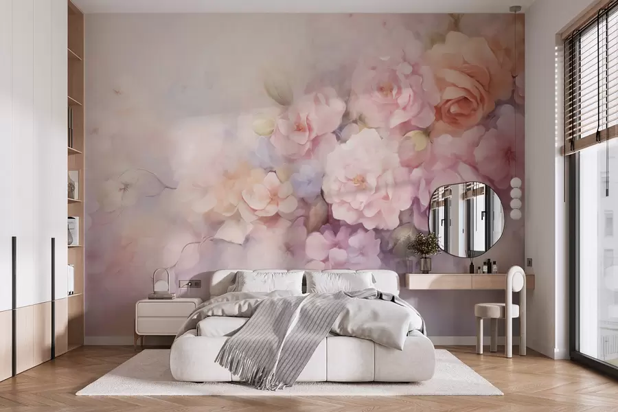 Wall Mural Photo Wallpaper Delicate flowers w09599
