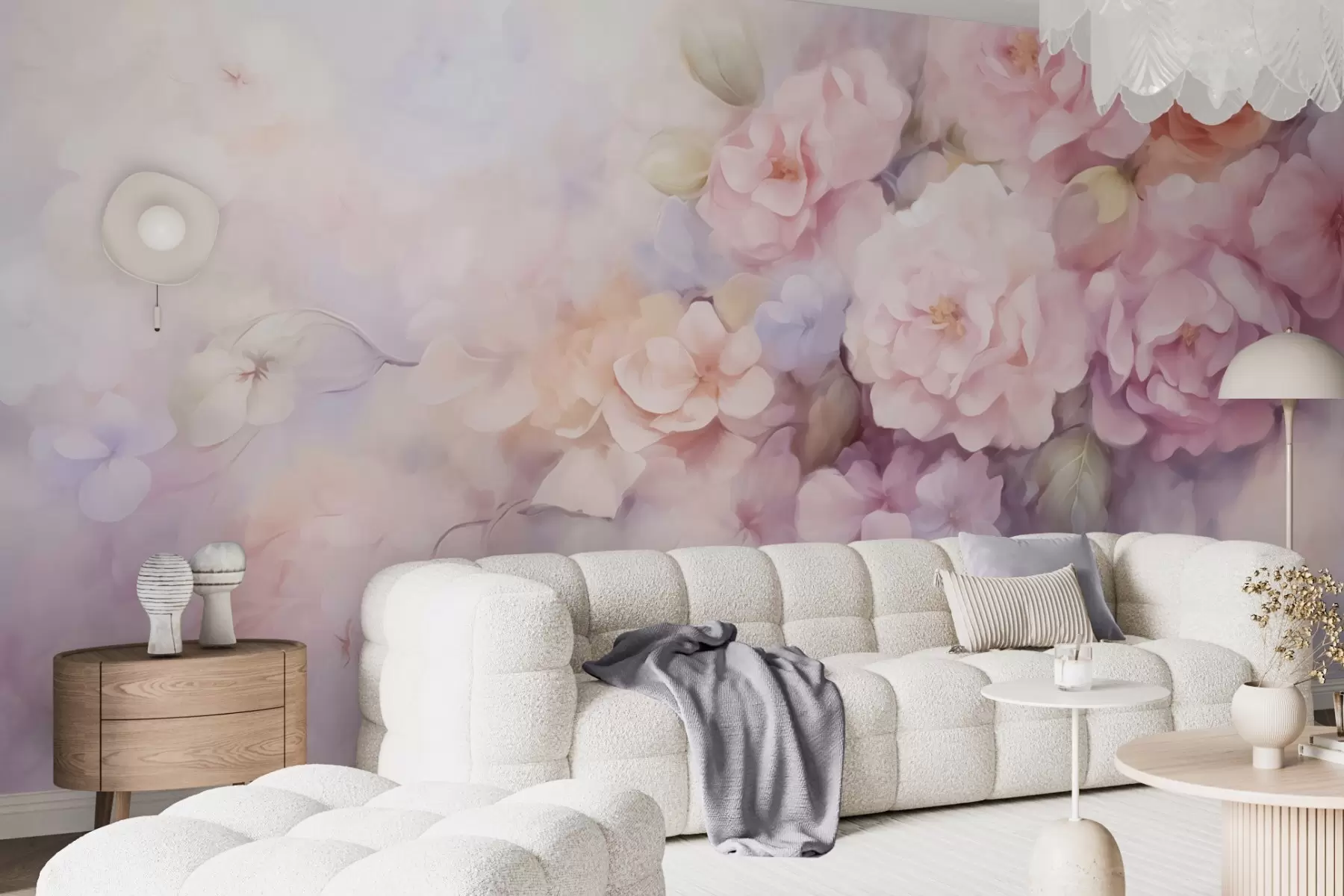 Wall Mural Photo Wallpaper Delicate flowers w09599
