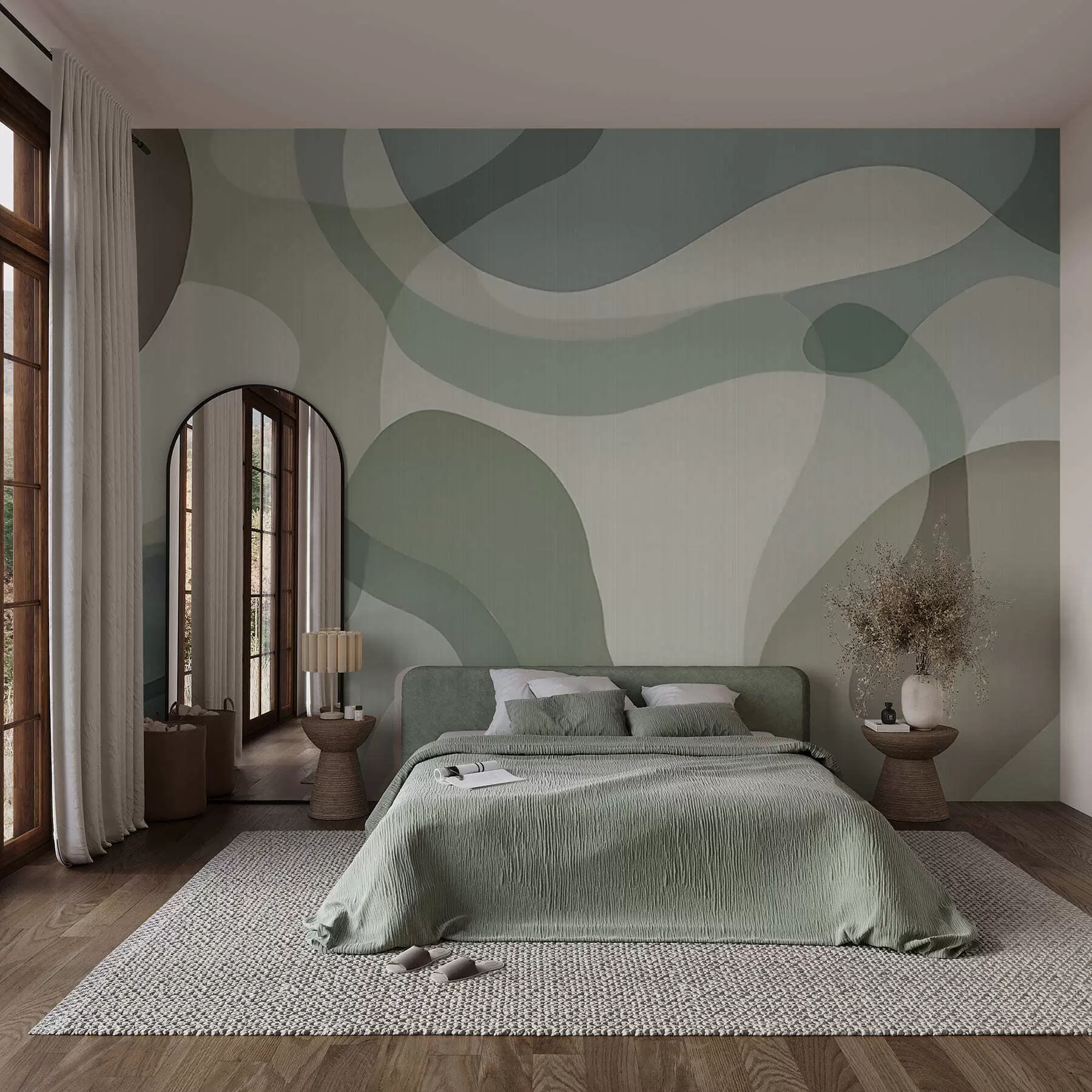 peintures murales Lignes douces w05479