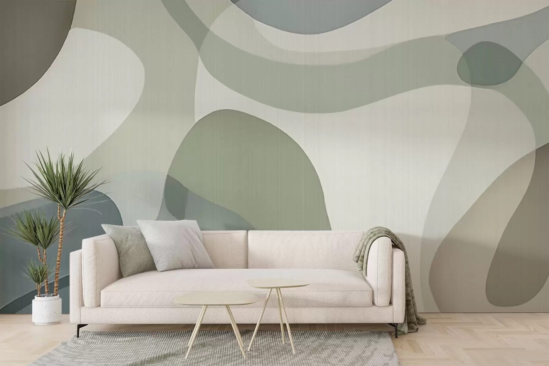 Wall Mural Photo Wallpaper Soft Lines w05479