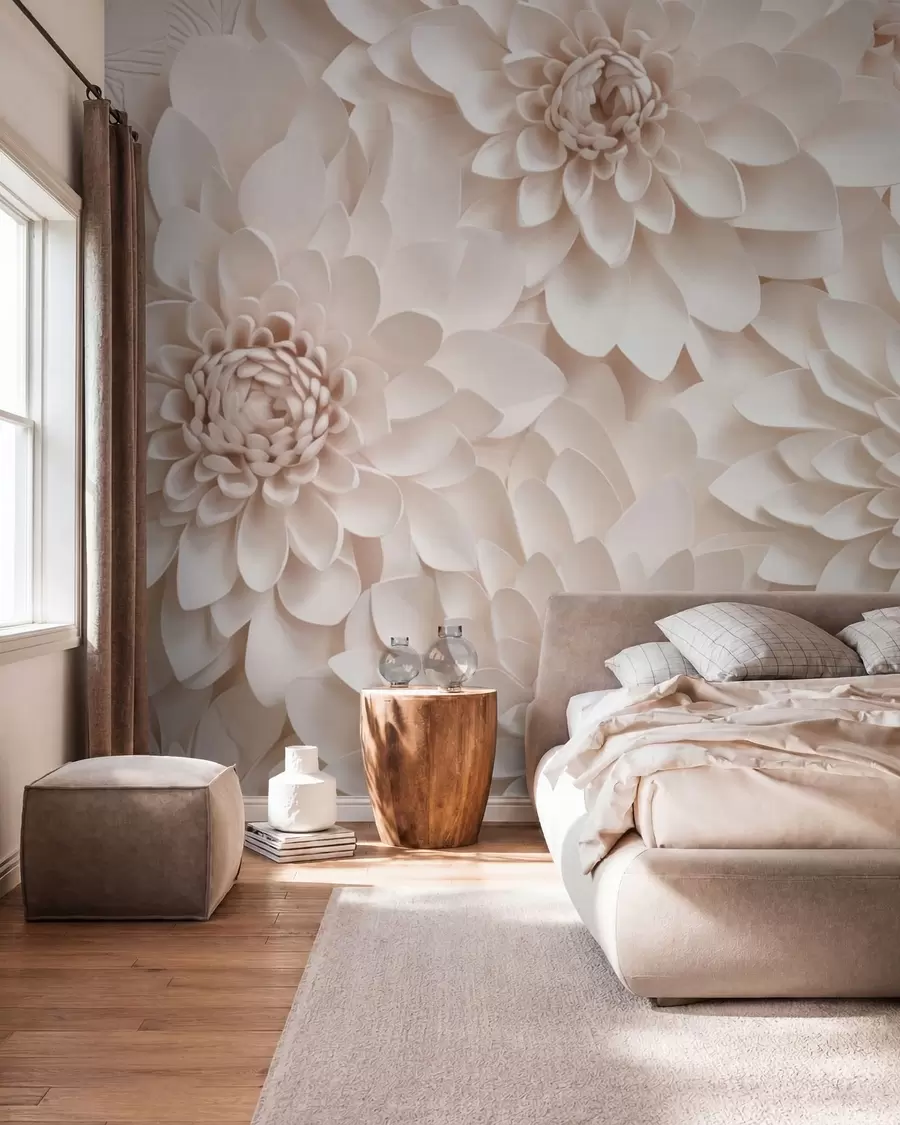 wall murals Large Flowers w05483