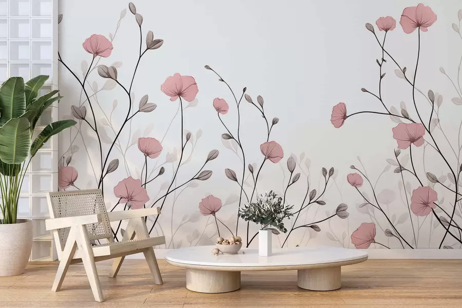 wall murals Wildflowers w05485